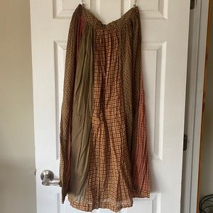 100% cotton flowy skirt